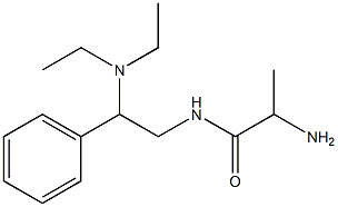 2-amino-N-[2-(diethylamino)-2-phenylethyl]propanamide Structure