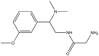 2-amino-N-[2-(dimethylamino)-2-(3-methoxyphenyl)ethyl]acetamide