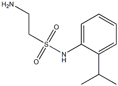 2-amino-N-[2-(propan-2-yl)phenyl]ethane-1-sulfonamide|