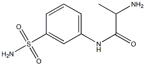 2-amino-N-[3-(aminosulfonyl)phenyl]propanamide Structure