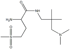 2-amino-N-[3-(dimethylamino)-2,2-dimethylpropyl]-4-(methylsulfonyl)butanamide Structure