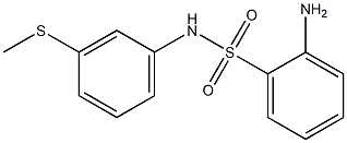 2-amino-N-[3-(methylsulfanyl)phenyl]benzene-1-sulfonamide 结构式