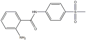2-amino-N-[4-(methylsulfonyl)phenyl]benzamide,,结构式
