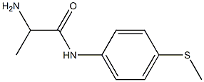 2-amino-N-[4-(methylthio)phenyl]propanamide Structure