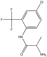 2-amino-N-[4-chloro-2-(trifluoromethyl)phenyl]propanamide Structure