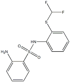 2-amino-N-{2-[(difluoromethyl)sulfanyl]phenyl}benzene-1-sulfonamide