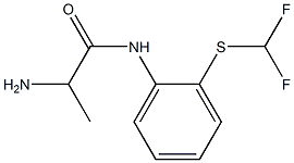 2-amino-N-{2-[(difluoromethyl)thio]phenyl}propanamide Structure