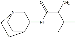 2-amino-N-1-azabicyclo[2.2.2]oct-3-yl-3-methylbutanamide 结构式