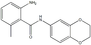 2-amino-N-2,3-dihydro-1,4-benzodioxin-6-yl-6-methylbenzamide Structure