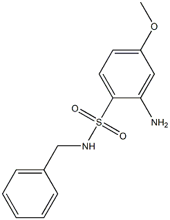 2-amino-N-benzyl-4-methoxybenzene-1-sulfonamide,,结构式