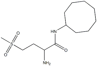 2-amino-N-cyclooctyl-4-(methylsulfonyl)butanamide,,结构式