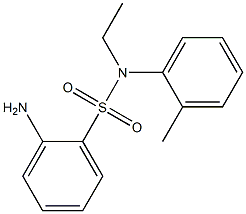 2-amino-N-ethyl-N-(2-methylphenyl)benzene-1-sulfonamide Structure