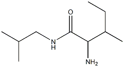 2-amino-N-isobutyl-3-methylpentanamide Structure