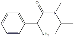 2-amino-N-isopropyl-N-methyl-2-phenylacetamide 化学構造式