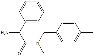 2-amino-N-methyl-N-[(4-methylphenyl)methyl]-2-phenylacetamide Structure