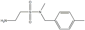 2-amino-N-methyl-N-[(4-methylphenyl)methyl]ethane-1-sulfonamide Structure