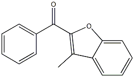2-benzoyl-3-methyl-1-benzofuran,,结构式