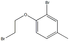 2-bromo-1-(2-bromoethoxy)-4-methylbenzene 化学構造式