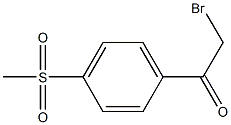 2-bromo-1-(4-methanesulfonylphenyl)ethan-1-one Struktur