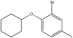 2-bromo-1-(cyclohexyloxy)-4-methylbenzene 化学構造式