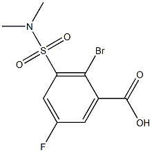 2-bromo-3-[(dimethylamino)sulfonyl]-5-fluorobenzoic acid