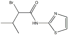 2-bromo-3-methyl-N-(1,3-thiazol-2-yl)butanamide Struktur