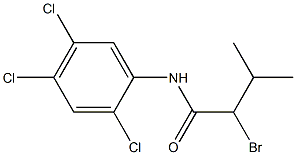 2-bromo-3-methyl-N-(2,4,5-trichlorophenyl)butanamide 化学構造式