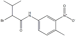 2-bromo-3-methyl-N-(4-methyl-3-nitrophenyl)butanamide Struktur