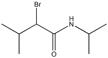 2-bromo-3-methyl-N-(propan-2-yl)butanamide 化学構造式