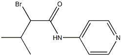 2-bromo-3-methyl-N-(pyridin-4-yl)butanamide Struktur