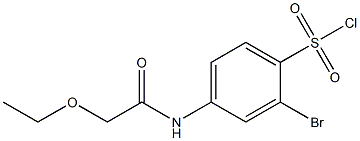 2-bromo-4-(2-ethoxyacetamido)benzene-1-sulfonyl chloride