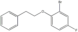 2-bromo-4-fluoro-1-(2-phenylethoxy)benzene Structure
