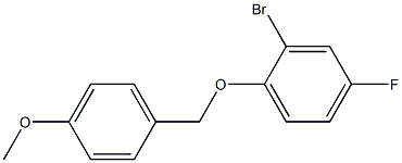 2-bromo-4-fluoro-1-[(4-methoxyphenyl)methoxy]benzene Structure