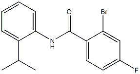 2-bromo-4-fluoro-N-(2-isopropylphenyl)benzamide Struktur