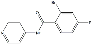 2-bromo-4-fluoro-N-pyridin-4-ylbenzamide Structure