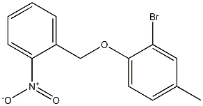2-bromo-4-methyl-1-[(2-nitrophenyl)methoxy]benzene,,结构式