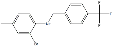 2-bromo-4-methyl-N-{[4-(trifluoromethyl)phenyl]methyl}aniline
