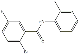 2-bromo-5-fluoro-N-(2-methylphenyl)benzamide 结构式