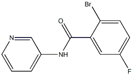 2-bromo-5-fluoro-N-pyridin-3-ylbenzamide,,结构式