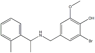 2-bromo-6-methoxy-4-({[1-(2-methylphenyl)ethyl]amino}methyl)phenol