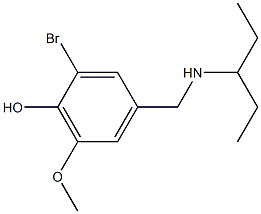 2-bromo-6-methoxy-4-[(pentan-3-ylamino)methyl]phenol