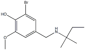  2-bromo-6-methoxy-4-{[(2-methylbutan-2-yl)amino]methyl}phenol