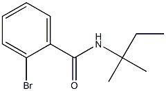 2-bromo-N-(1,1-dimethylpropyl)benzamide 化学構造式