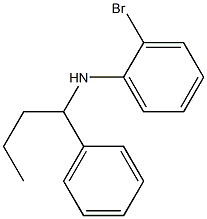 2-bromo-N-(1-phenylbutyl)aniline,,结构式