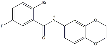 2-bromo-N-(2,3-dihydro-1,4-benzodioxin-6-yl)-5-fluorobenzamide