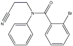 2-bromo-N-(2-cyanoethyl)-N-phenylbenzamide Structure