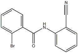 2-bromo-N-(2-cyanophenyl)benzamide Structure