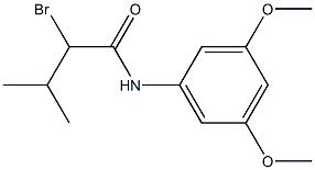 2-bromo-N-(3,5-dimethoxyphenyl)-3-methylbutanamide Structure