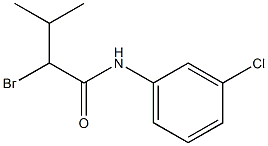 2-bromo-N-(3-chlorophenyl)-3-methylbutanamide Struktur