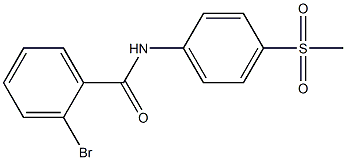 2-bromo-N-(4-methanesulfonylphenyl)benzamide Structure